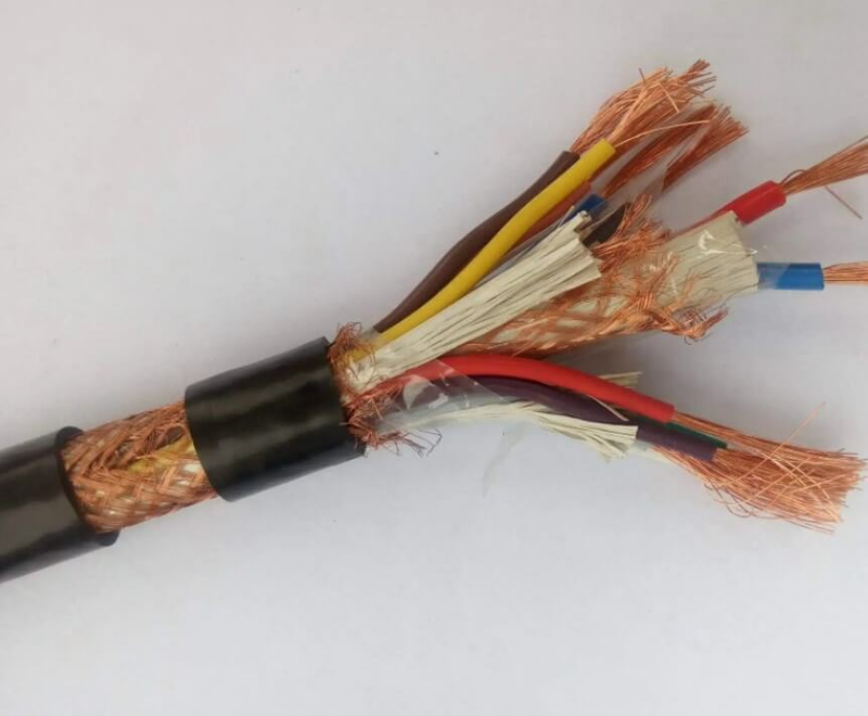 12 Core 1 5 Mm2 Copper Wire Braid Shielded Cable Flame Retardant PVC