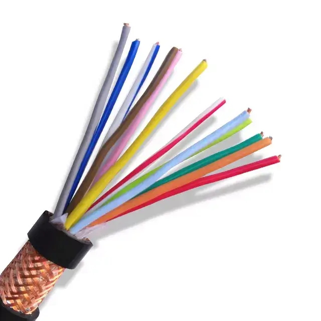 12 Core 1 5 Mm2 Copper Wire Braid Shielded Cable Flame Retardant PVC