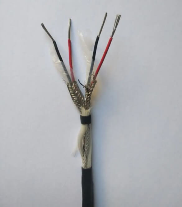 2*7*0.2mm S/R Type Fiber Glass Insulated Stainless Steel Shielded Thermocouple Extension Cable Compensating Lead Wire