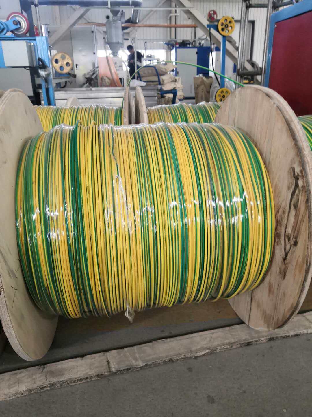 1.5mm 2.5mm 4mm 6mm 10mm 16mm 25mm 35mm 50mm 70mm Solid Copper PVC insulated H07v-u Yellow Green Earth Grounding Cable Wire