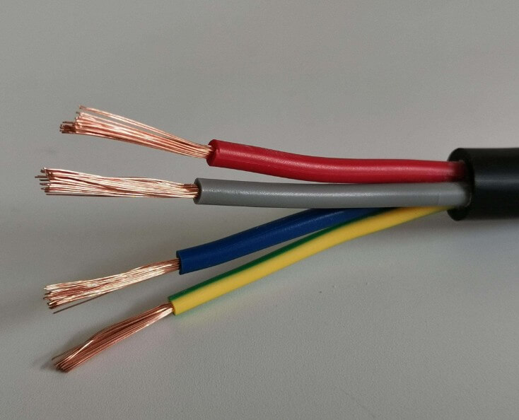  1.5 sq mm 4 core flexible cable Multicore 1mm 2.5mm 4mm 6mm PVC Coated Flexible Electrical Wire Cables Manufacturers for House Wiring