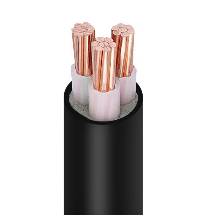 China 0.6/1KV Nyy N2xy 3 Core 25mm2 35mm2 50mm2 70mm2 95mm2 PVC Insulated and Sheathed Flame Retardant Power Cable