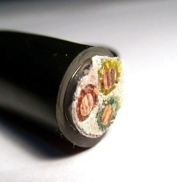 1000 volts 3 Core 1.5mm Copper Core XLPE Insulated PVC Sheathed N2XY Underground Electrical Power Cable