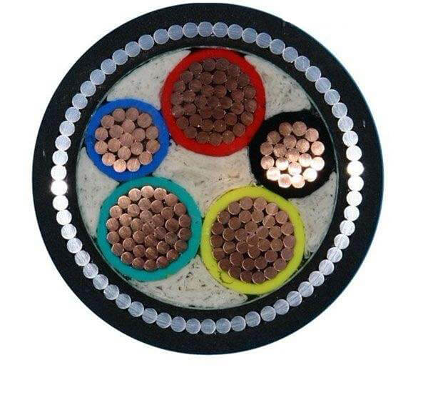 600/1000 volts Low Voltage 5 Core 1.5mm2 Copper Multicore 5c 35mm nyy pvc cable XLPE Insulated PVC Sheathed SWA STA Steel Wire Armored Power Cable