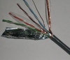 K type 2*0.35mm 2*0.5mm 2*0.65mm Fiberglass Insulation Stainless Steel Shield Extension Wire Thermocouple Compensating Cable Wire