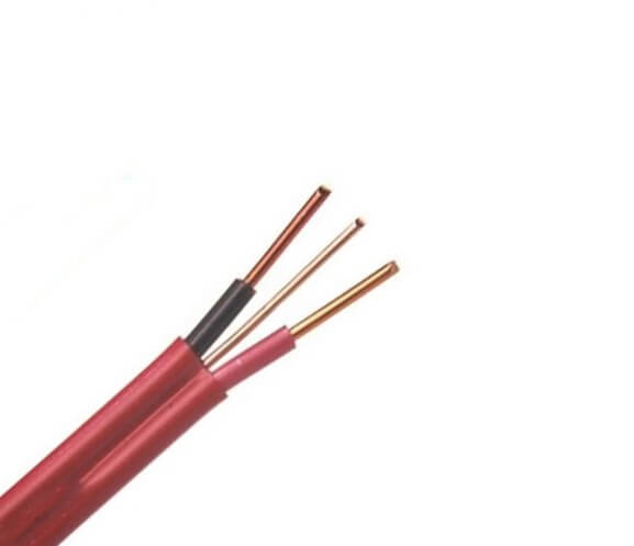 China 6242Y 1.5mm2 Twin and Earth Cable Flat electrical wire 2x1.5mm2 Copper conductor twin and earth cable
