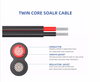2 Core 1.5 2.5 sq mm 4mm 6mm 10mm 16mm Battery Cable XLPE Insulated Copper Twin DC Solar PV Cable for Solar Panel
