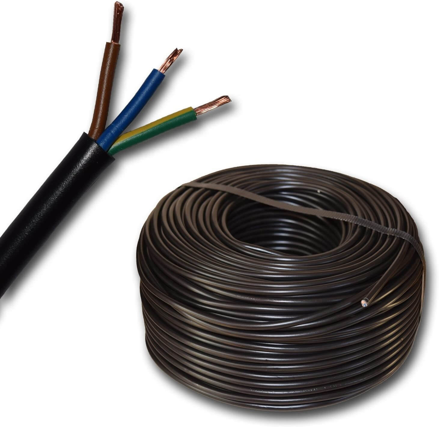 China 300/500V 3cx2.5mm Flexible Wire Cable 3 Core 2.5mm PVC Insulated PVC Sheathed Multi-core Flexible Cable