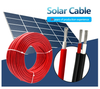 China XLPE/XLPO solar wire PV1-F twin core solar cable 6mm2 for solar panel